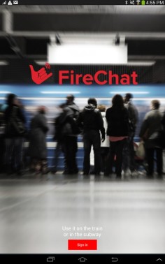 A FireChat advert image. Photo: FireChat