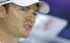 German driver Nico Rosberg is relaxed ahead of the Russian Grand Prix as he takes questions in a press conference at the Sochi Autodrom circuit. Photo: EPA