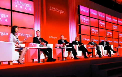 Jing Ulrich, who is frequently sought for her financial insights, participates in a JPMorgan China conference.