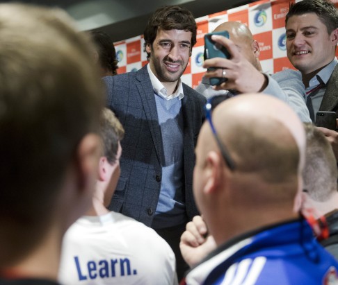 The star draw will be former Real Madrid captain and Spanish international Raul Gonzalez Blanco who signed for New York Cosmos last year. Photo: AP