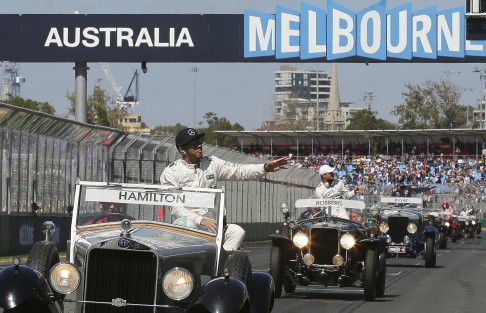 Instead of focusing on the rivalry between drivers like Mercedes teammates Lewis Hamilton (left) and Nico Rosberg, courtroom dramas overshadowed the Australian Formula One Grand Prix at Albert Park. Photo: AP