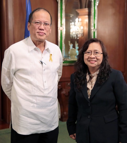 Benigno Aquino and Raissa Robles. Their last interview in 2010 did not leave a favourable impression on the president, who said it made him "tired". Photo: SCMP Picture