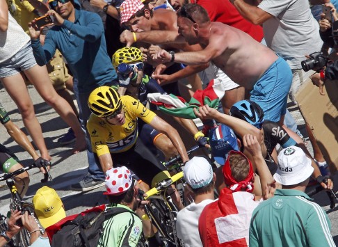 Britain's Chris Froome came in for some rough treatment from certain sections of the spectators during this year's Tour. Photo: Reuters