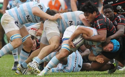 Toulouse and Racing 92 fought out a hugely entertaining exhibition game at Aberdeen Stadium in 2013. Photo: Edward Wong/SCMP