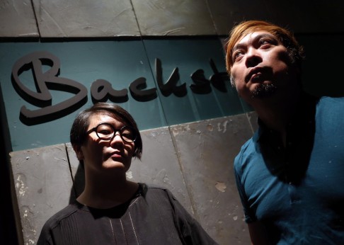 Vicky Fung (left) and Abe Lau, co-founders of Backstage Live. Photo: K.Y. Cheng