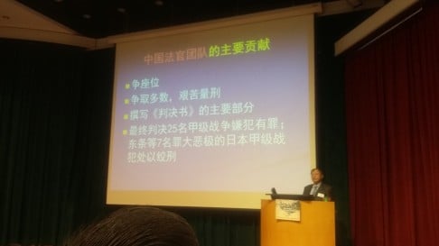 Professor Xiang Longwan of Shanghai Jiao Tong University, speaking at the forum at the University of Hong Kong. Photo: Fanny Fung