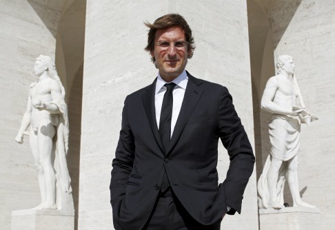 Fendi chief Pietro Beccari has defended moving the company's headquarters into the Rome landmark. Photo: Reuters</p>
<p>