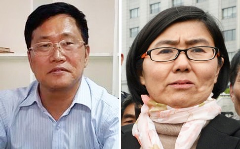 Fengrui law firm director Zhou Shifeng and Wang Yu. Photos: SCMP Pictures