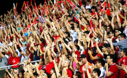 Fans at the 2018 FIFA World cup qualifier match Hong Kong vs. China. Photo: Dickson Lee