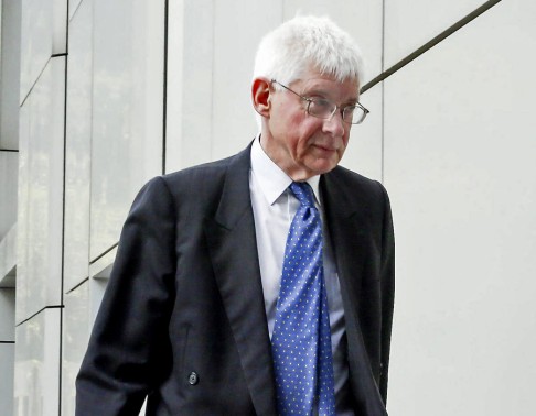 University of Hong Kong's counsel Clifford Smith arrives High Court for the injunction case. Photo: K. Y. Cheng